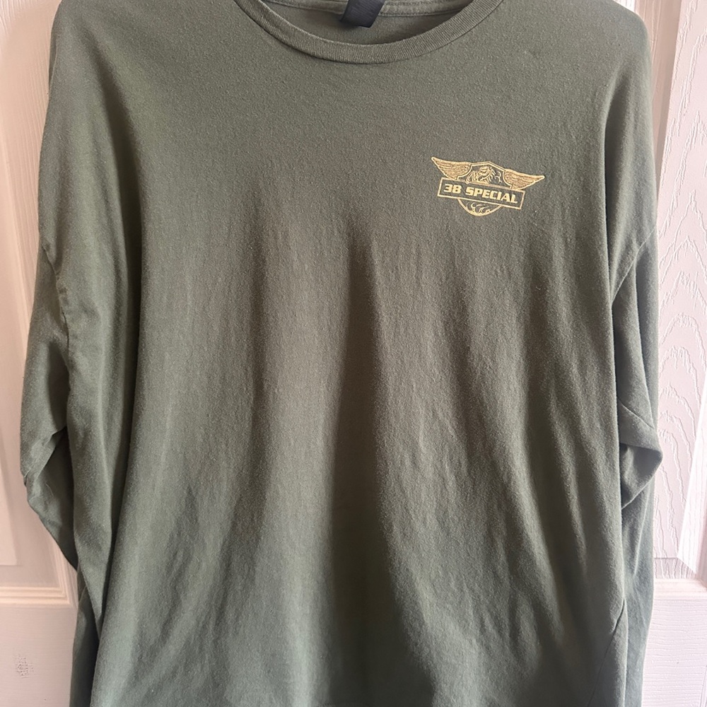 38 Special Gildan Green Long Sleeve Tee Classic Crew Neck